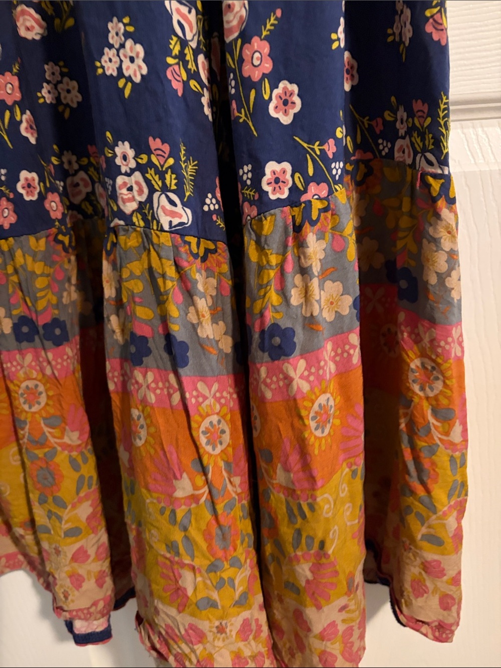 NATURAL LIFE Navy Floral Jumper with Pink & Yellow Accents - Picture 4 of 4